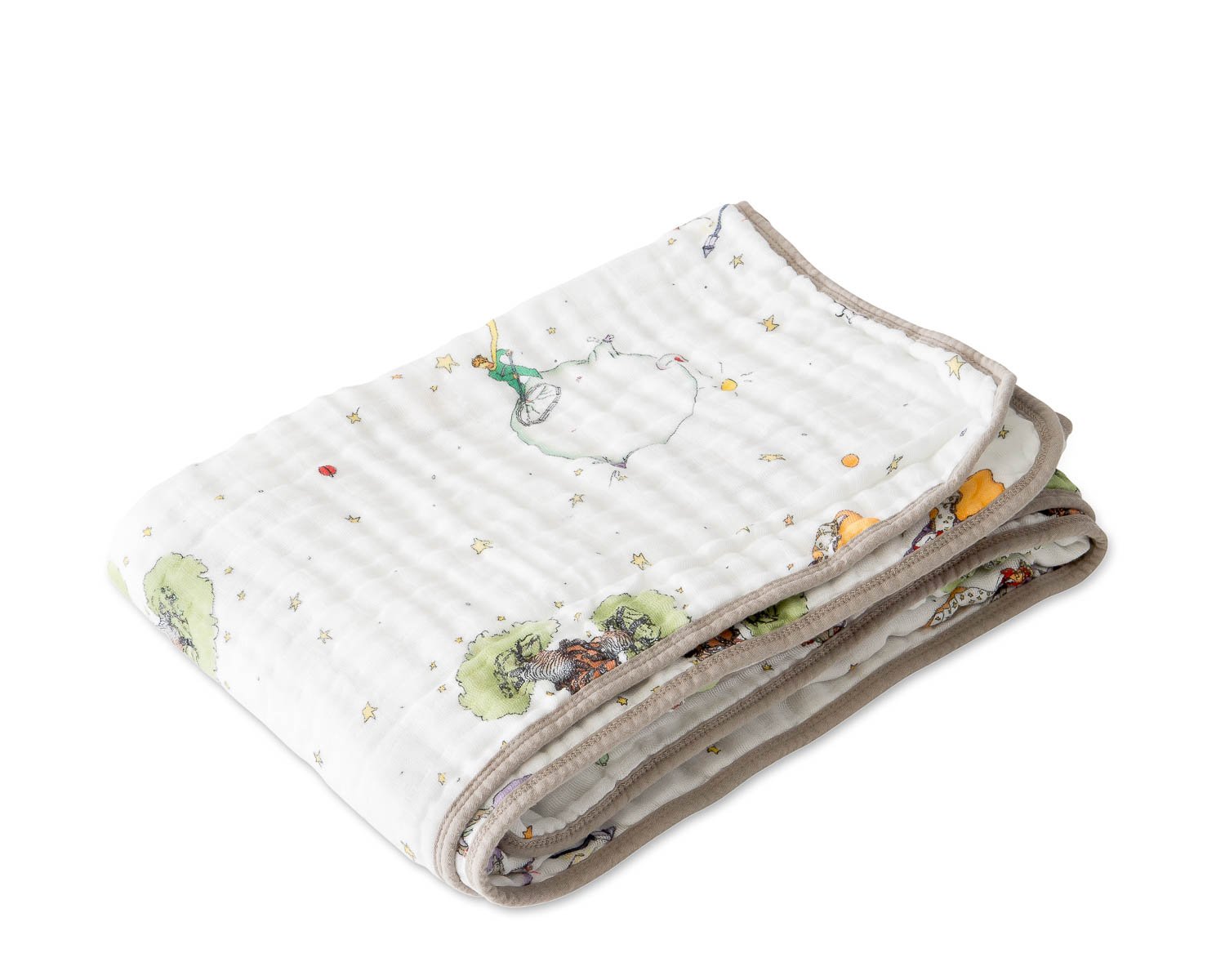 Little Unicorn - Premium Quality, 100% Cotton Muslin Quilt - Large 120x120cm (The Little Prince)