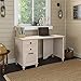 Bush Furniture Kathy Ireland Home Volcano Dusk Desk with 3 Drawer Pedestal, 51W, Driftwood Dreams