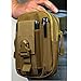 Tactical MOLLE Pouch EDC Utility Waist Belt Gadget Gear Bag Tool Organizer with Cell Phone Holster Holder VEBox (Khaki)