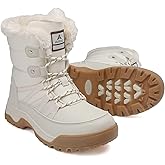 AZBZCZ Womens Snow Boots Anti-Slip Cold Weather Fur Lined Comfortable Winter Shoes