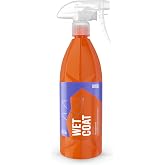 GYEON Wet Coat Spray-On Rinse Off Hydrophobic Gloss Coating for Cars 1000ml | Spray-on rinse-off ceramic coating adds hydrophobic water beading and gloss to paint, wheels, and glass after washing.
