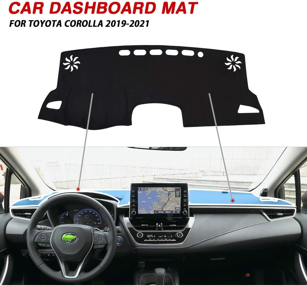 Cartist Dashboard Mat Cover for 2019 2020 2021 Toyota Corolla Dash