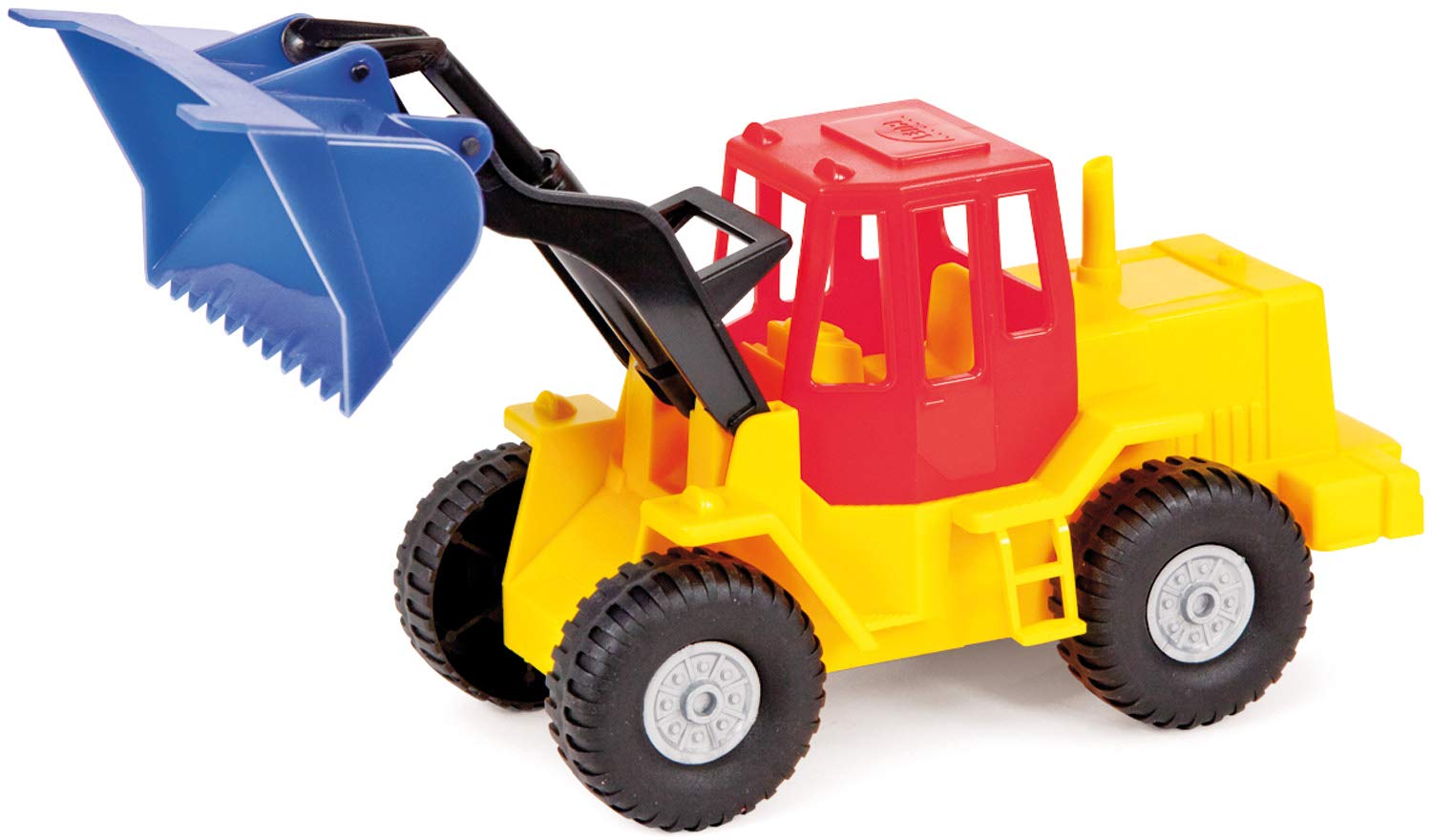 Lena 07252 - PROFI front-end loader, construction vehicle approx. 27 cm, robust shovel loader with movable front shovel, loader toy for children from 2 years, suitable for indoors and outdoors
