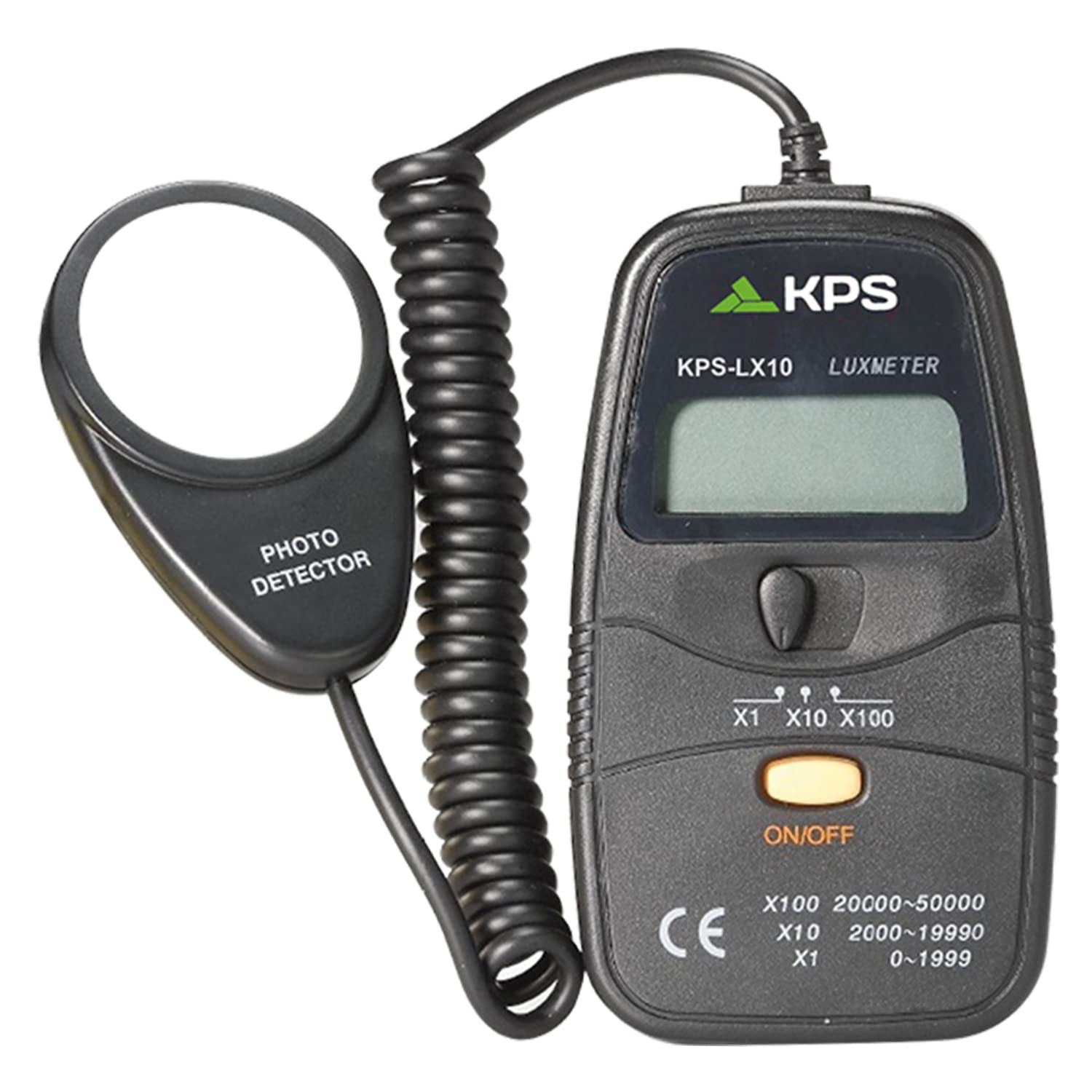 KPS-LX10 Pocket Digital Light Meter Luxmeter with 3 Scales 2,000/20,000/50,000 Lux