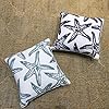 Only Cover,FINOHOME Embroidery Lake Blue Starfish Throw Pillow Cover,Ocean Series Nautical Decorative Pillow Case…