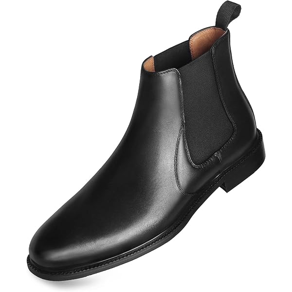 gifennse mens chelsea boots leather dress boots for men GIFENNSE Mens Chelsea Boots Leather Dress Boots for Men