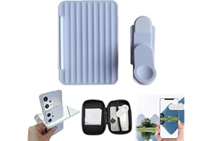 PLYMUN Smartphone Camera Mirror Reflection Clip Kit, 2023 New Adjustable Phone Camera Mirror Reflection Clip Kit, Mirror Reflection for Phone Camera, Mirror Reflection Clip Kit (White)