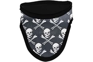 ATTENUTECH Thyroid Shield/Collar with PVC Easy Clean Color Skulls .50mm PBb Light Weight Radiation Protection