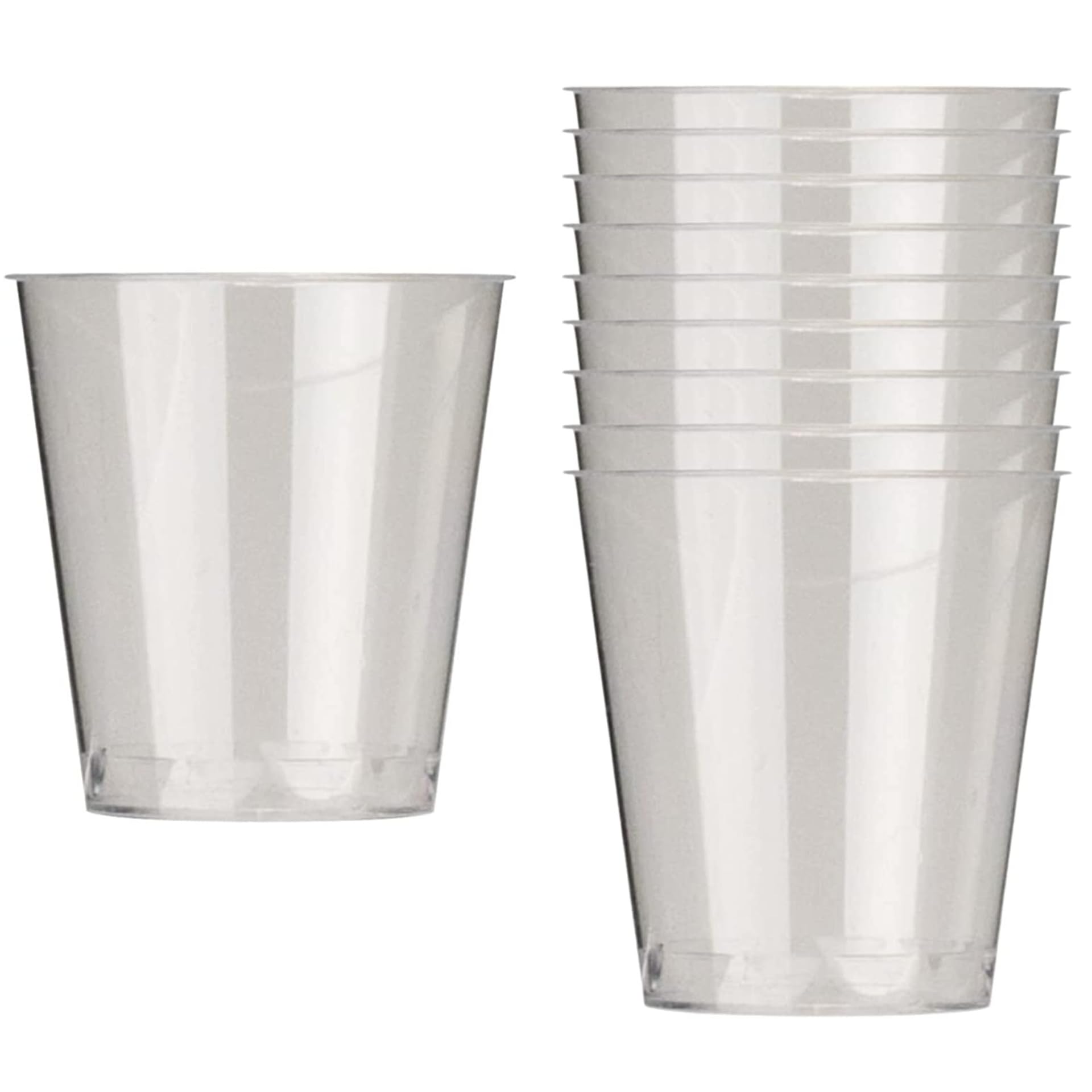 AIOS Pack of 50 Plastic Shot Glasses - Multi Use Crystal Clear Sampling Cups 50ml