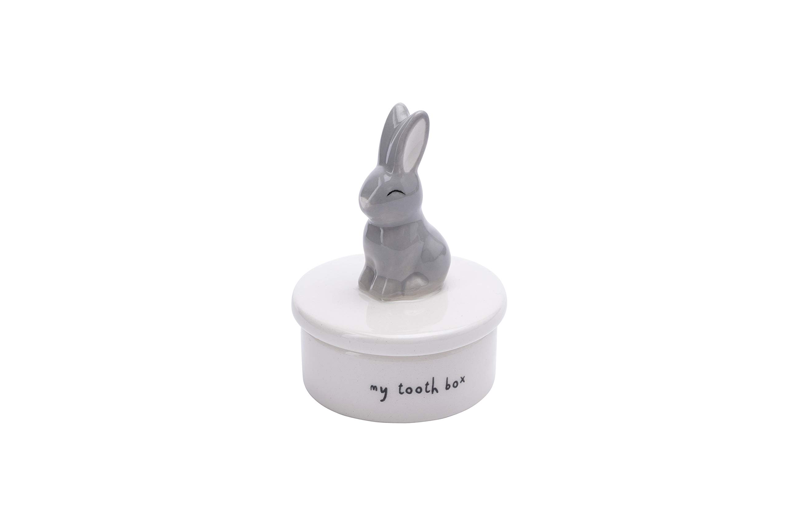 CGB Giftware | Bunny Rabbit Tooth Box | Nursery | Tooth Organiser | Nursery Decor | My First Tooth | GB04519