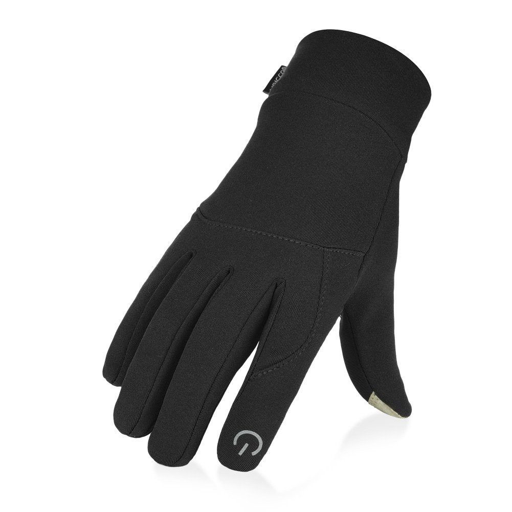Vbiger Outdoor Touchscreen Handschuhe fahren Radfahren warm Freizeit Sport Silikon rutschfeste Handschuhe, Schwarz, XL