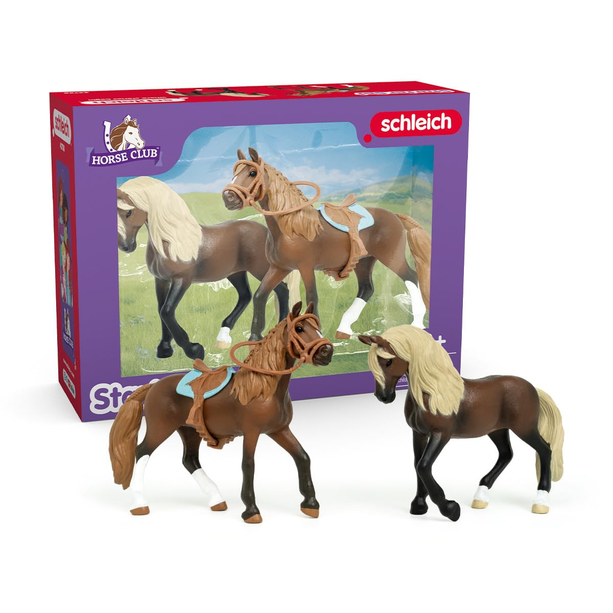 SCHLEICH 42738 Horse Club Paso Peruano Starter Set, from 5 years HORSE CLUB - Figurine, 7 x 15 x 11 cm
