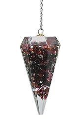 Garnet Orgone Crystal Pendulums for Divination and