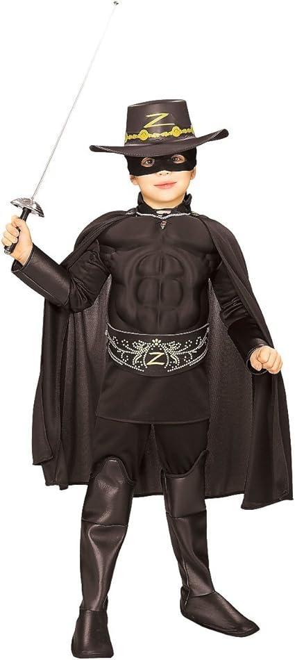 Amazon Com Kids Halloween New Boy Zorro Childrens Costume Boys Medium 5 7 Years Toys Games