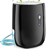 Posdry Dehumidifiers for Home 27oz(800ml) Small Auto Shut off Dehumidifiers with Drain Hose,Portable Ultra Quiet Mini Dehumidifier Effective for Bathroom, Basement, Garage, RV, Gun Safe, Closet