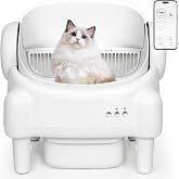 Paruuntys Automatic Litter Box,Safety Sensor,App Control,Open-top Design
