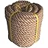 Twisted Manila Rope Jute Rope (1 in x 100 ft) Natural Thick Hemp Rope ...