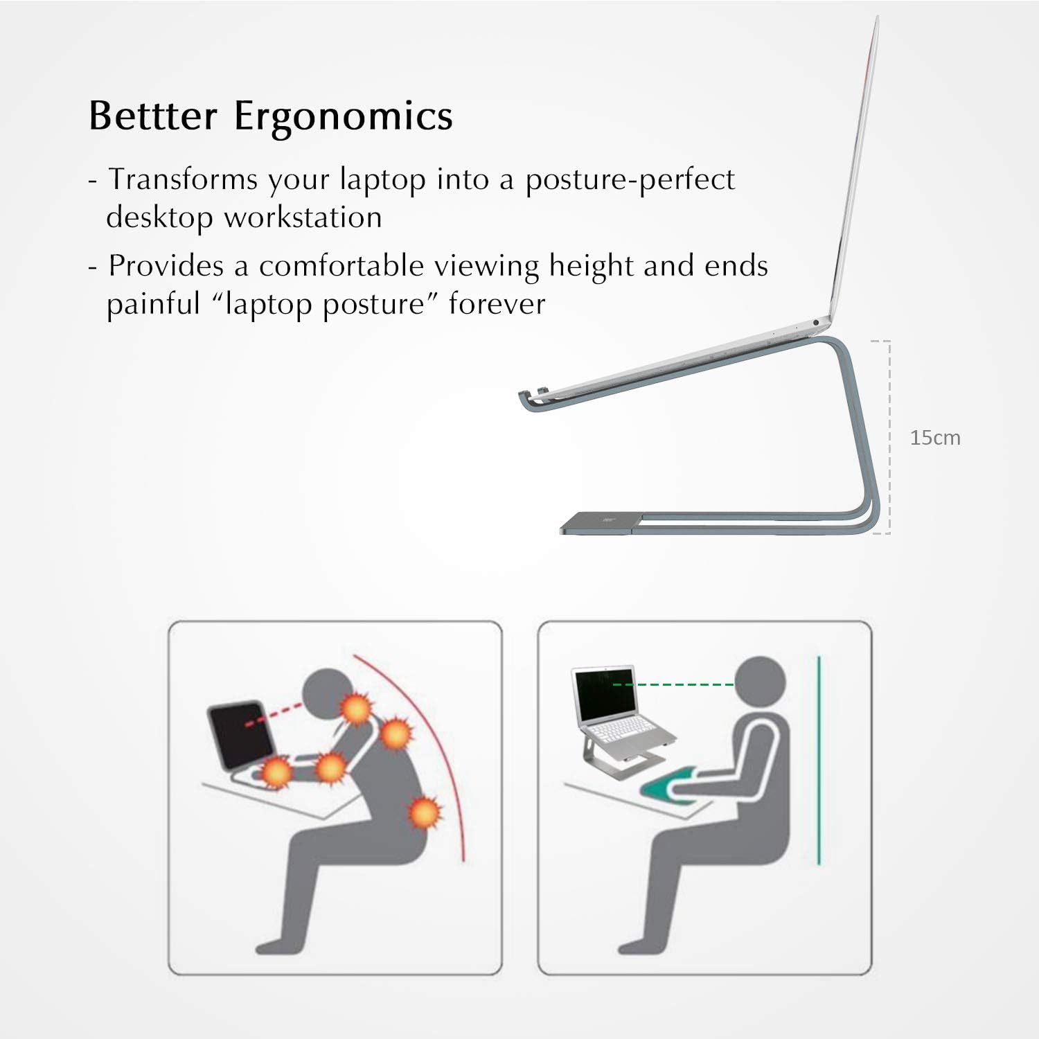 BoYata Laptop Stand: Dismountable with Ventilation - Image 3