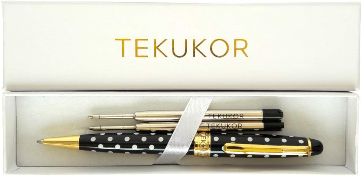 Tekukor Twist Ballpoint Pen With 2pcs Extra Ink Refills
