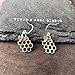 Sterling Silver Honeycomb Charm with Bronze Bee Earrings