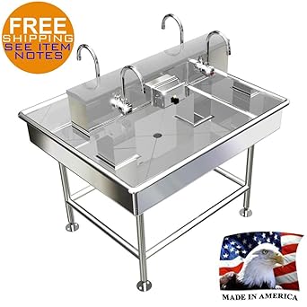 Amazon Com Island Hand Sink 4 Users 48x40 Wash Up Electronic