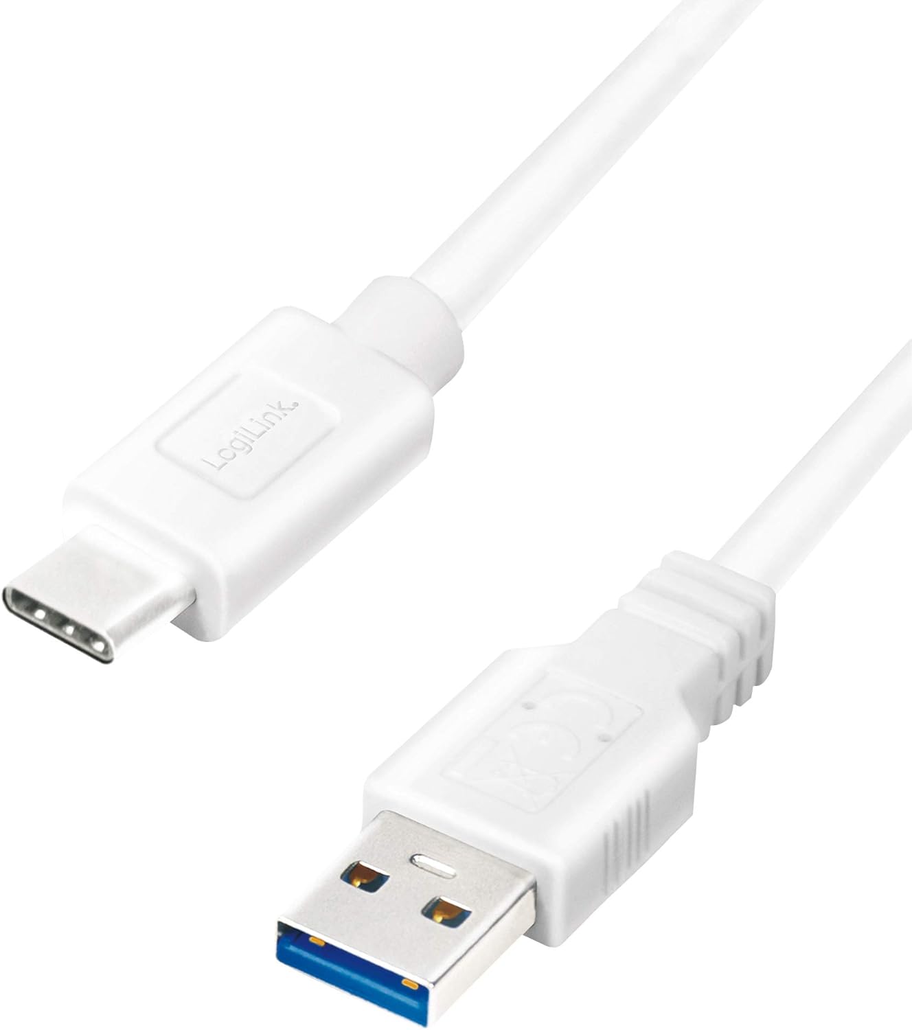 Logilink CU0174 - USB 3.2 Gen 1x1 Connection Cable, USB-A to USB-C™, White, 1 m, 1m