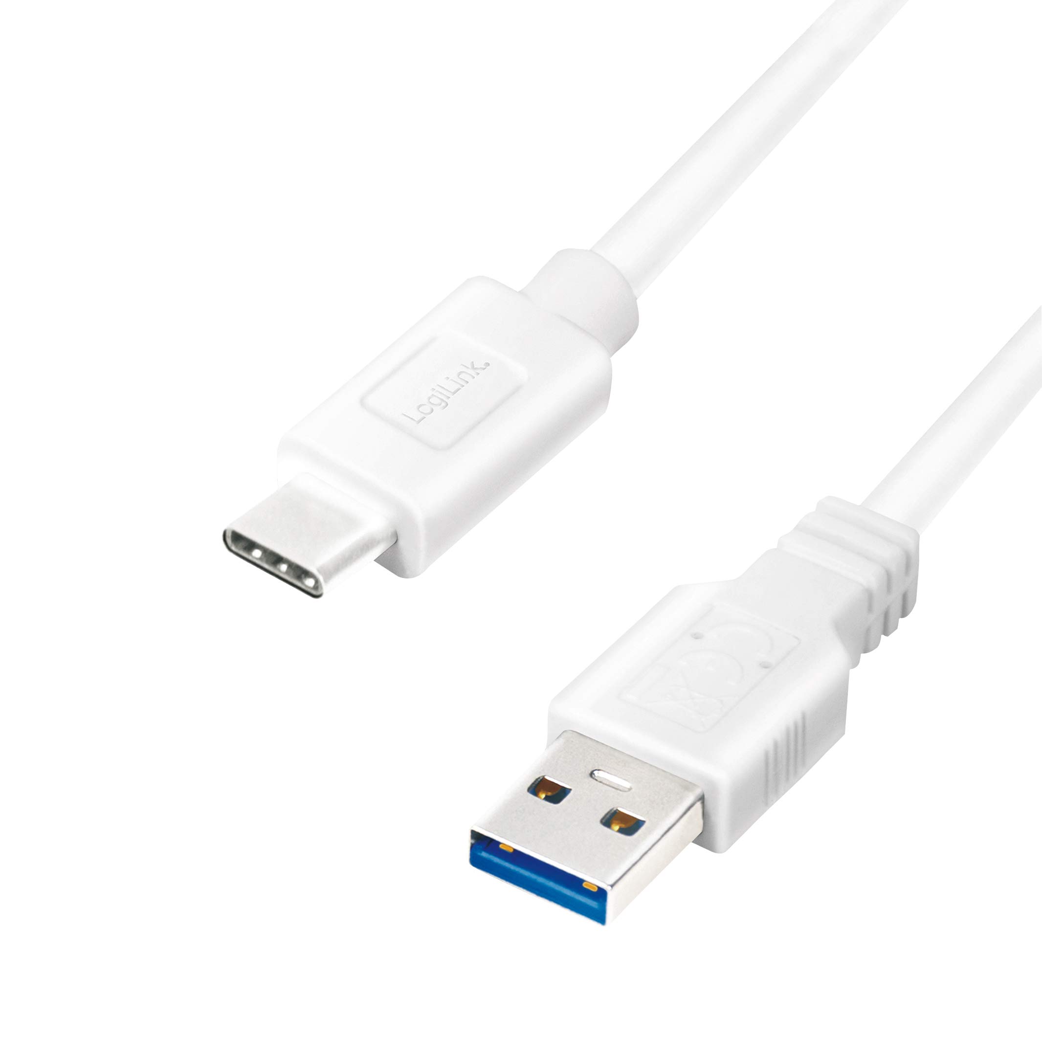 Logilink CU0177 - USB 3.2 Gen 1x1 Connection Cable, USB-A to USB-C™, White, 3 m