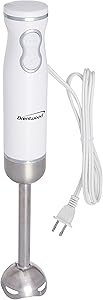 Brentwood Appliances HB-36W 2-Speed 300W Electric Hand Blender, White