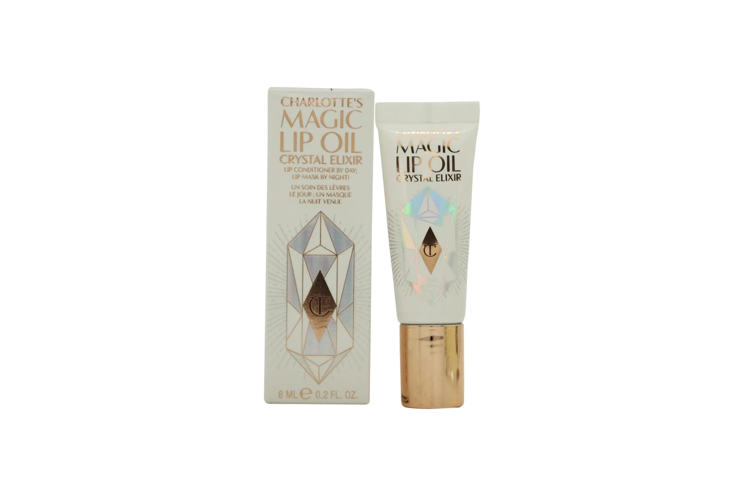 Charlotte Tilbury Magic Lip Oil Crystal Exlir - Full Size 8ml - Boxed