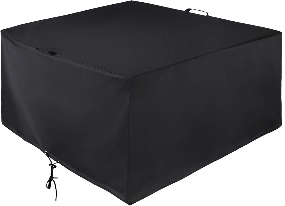 Unicook 38 Inch Square Fire Pit Cover, Waterproof & Heavy Duty Protection