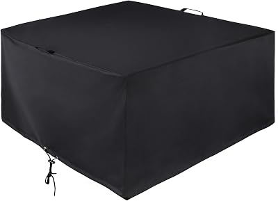 Unicook 38 Inch Square Fire Pit Cover, Waterproof & Heavy Duty Protection