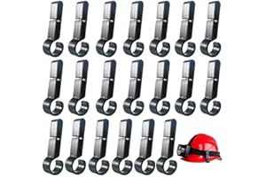 20 PCS For Headlamp Clips for Hard Hat, Easy Installation, Plastic Construction