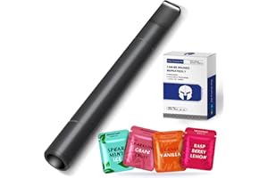 TAILTRESPASS Quit Bad Habit Air Device - Upgraded Version Smokeless Inhaler for Habit Control | Refreshing Boost with Natural Plant Extract | 4 Flavors | Uplifts Mood | Black