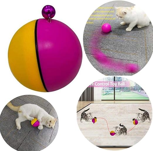 Hetesupply Magic Roller Ball Toy For Dogs Cats, Automatic Active Ball