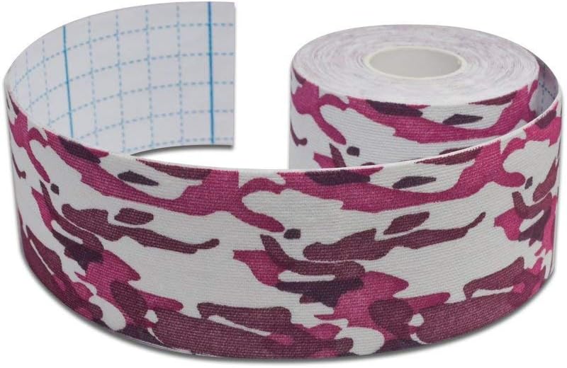 JoyFit - Kinesiology Tape for Knee, Shoulder, Calf, Thigh, Sports, Pain Relief, Athlete for Men and Women 5 cm X 5 M (Red)