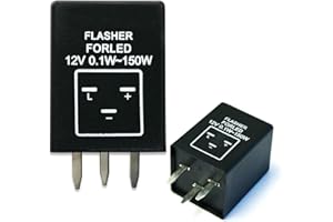 iJDMTOY 3-Pin EP28 EP-28 WMFLL004 Electronic LED Flasher Relay As LED Related Turn Signal Bulbs Hyper Flash Fix