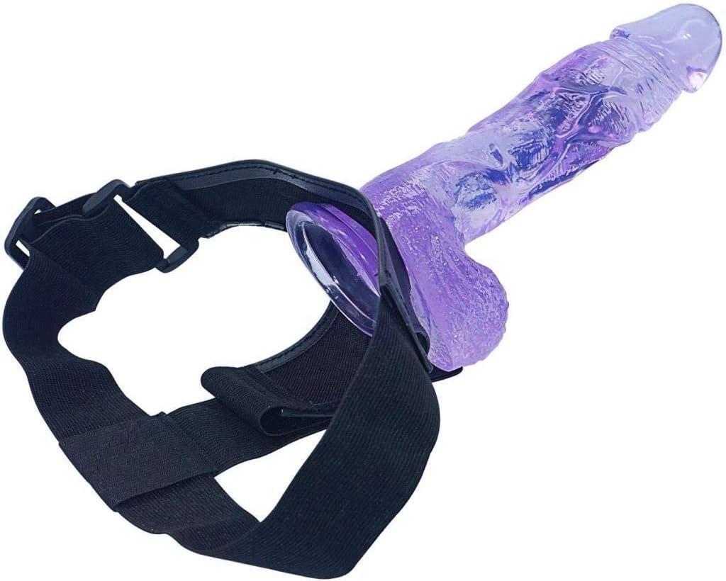 MEELLION Toy 9.05ininch Safe Soft Small Big Adjustable Straps Perfect Size Adult Men Hollow Strap On Silicone Empty Fits Most Men and Women Flesh GYMJN