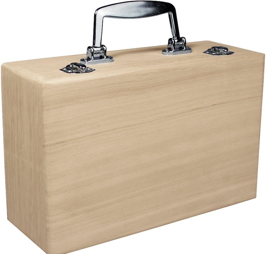 25cm Wooden Suitcase with Clasp to Decorate | Wooden Boxes for Crafts