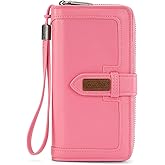 X Wrangler Women's Wallets Bifold Wristlet Wallets for Women Large Capacity Credit Card Wallet with ID Window