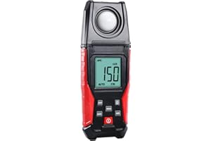 Light Meter Digital Illuminance Lux Meter 0.1~200,000 LUX (0.01~20000FC) with Backlight Luxmeter, Lighting Intensity Brightne
