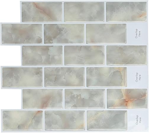 Hue Decoration Modern Peel And Stick Tile Backsplash For Kitchen