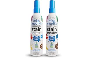 Miss Mouth's Messy Eater Stain Treater Spray - 4oz 2 Pack Stain Remover - Newborn & Baby Essentials - No Dry Cleaning Food, Grease, Coffee Off Laundry, Underwear, Fabric