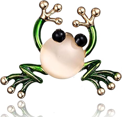 Amazon Co Jp Jiulongjap カエルのブローチ コサージュ 人工パール 蛙 動物 レディース 可愛い スーツ ドレス アクセサリー 誕生日 ギフト 夏 ホーム キッチン