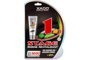 XADO Engine Oil Additive 1 Stage - Friction Modifier - Motor Restore Treatment - Performance Restoration - Protects Against Cold-Start Damage - For Gas, Diesel and LPG Engines - Revitalizant (Blister)