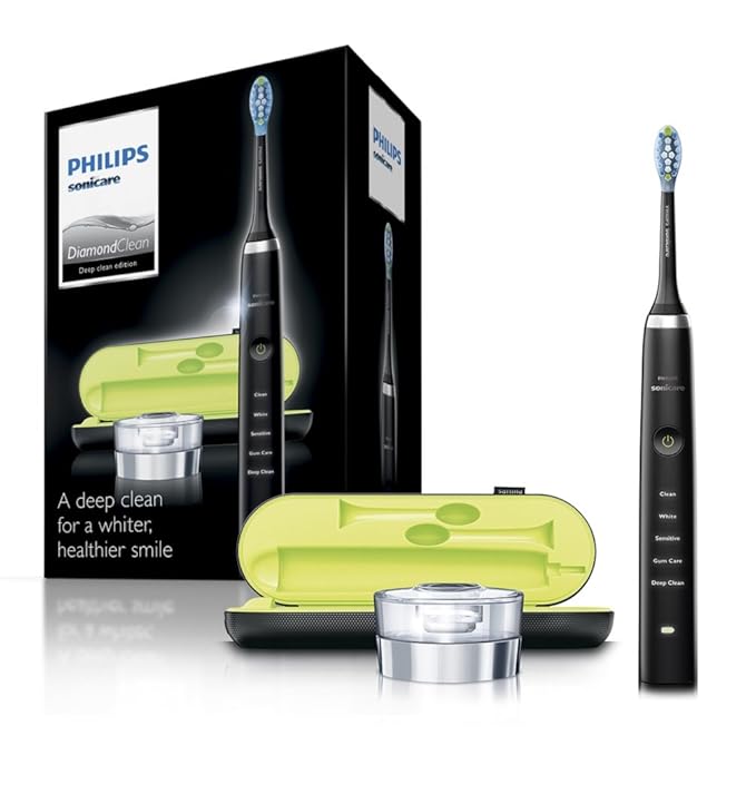 Philips Sonicare DiamondClean Electric Toothbrush, 2019 Edition, Black