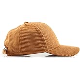 Corduroy Hat Low Profile Solid Color Baseball Caps Sun Hat Adjustable for Men and Women