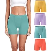 wirarpa Women's Modal Boy Shorts Panties Soft Microfiber Boxer Briefs Underwear 4 Pack