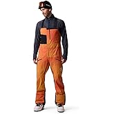 Backcountry, Cottonwoods LT Xpore 3L Bibs - Men's, Boundary Orange Ombre/Black, L