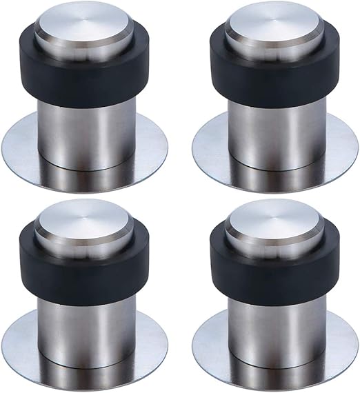 Edelstahl Design Tur Stopper Puffer 3 2cm 4 X Turstopper Aus Edelstahl Fur Bodenmontage Zum Schrauben Bohren 4 5cm Hoch Wohnaccessoires Deko Turstopper