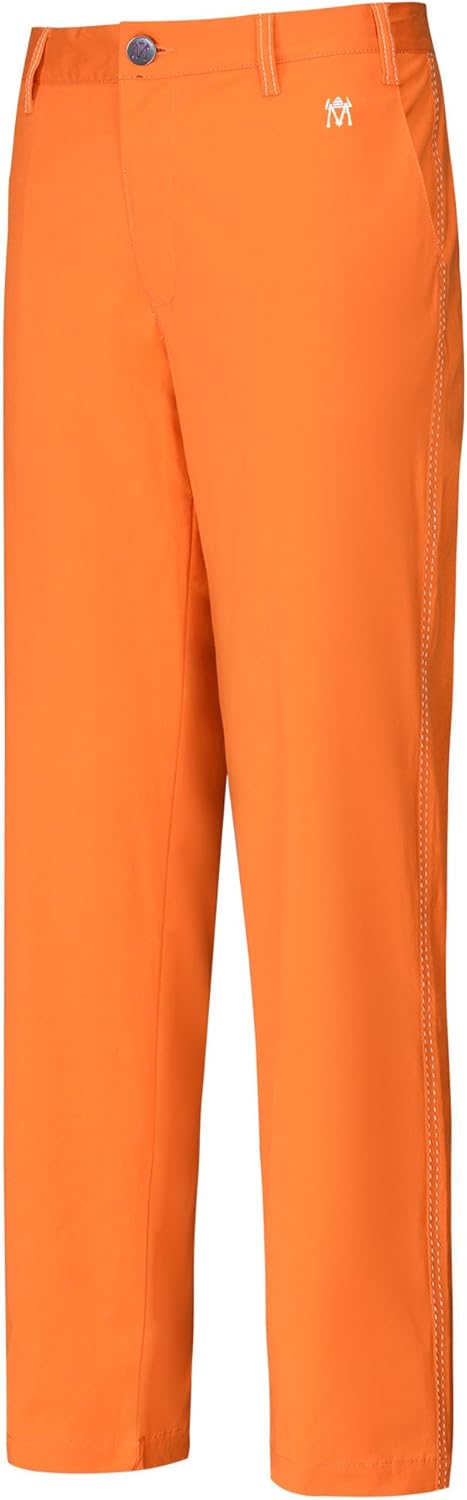 Lesmart Men's Golf Pants Stretch Slim Straight Tech Performance Relaxed Fit Chino Pant: Clothing
